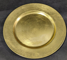 Load image into Gallery viewer, Gold Tone Charger - 13” Diameter
