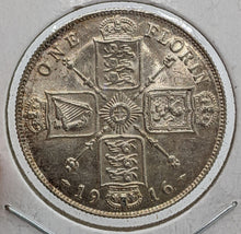 Load image into Gallery viewer, 1916 Great Britain - UK - Silver 2 Shillings Coin
