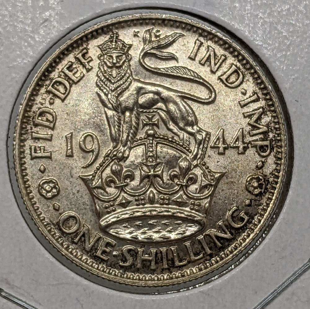 1944 Great Britain - UK - Silver Shilling Coin