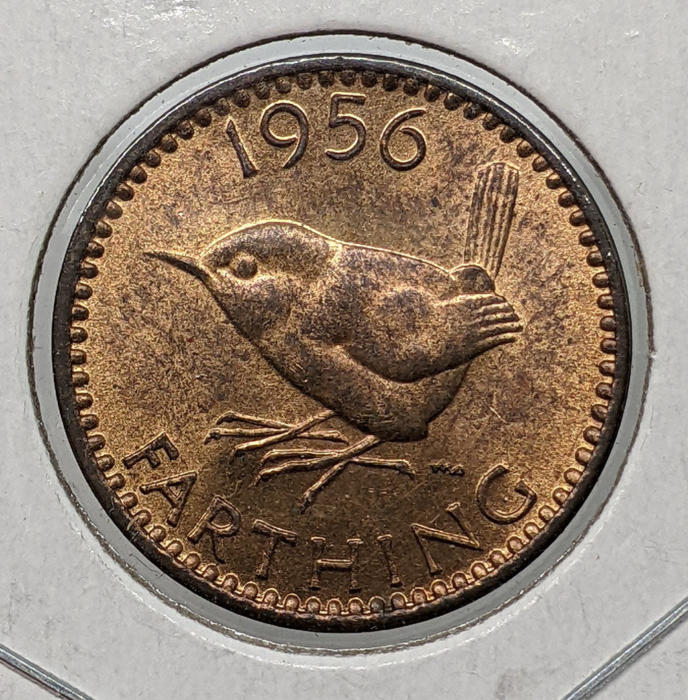 1956 Great Britain - UK - Farthing Coin