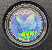 Load image into Gallery viewer, 2005 Canada Sterling Silver 50-Cent Great Spangled Fritillary Butterfly Coin
