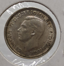 Load image into Gallery viewer, 1947 Australia Silver 3 Pence Coin

