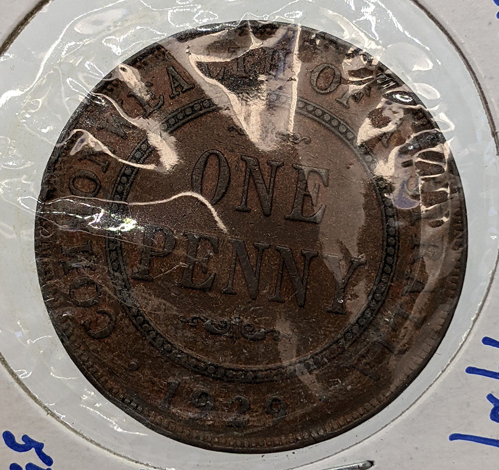 1929 Australia One Penny Coin