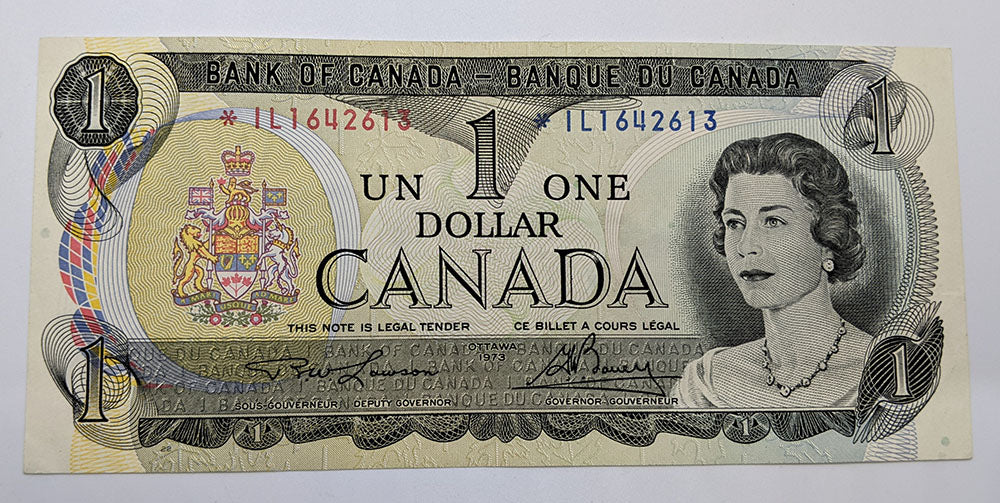 1973 Bank of Canada $1 Replacement Bank Note - *IL
