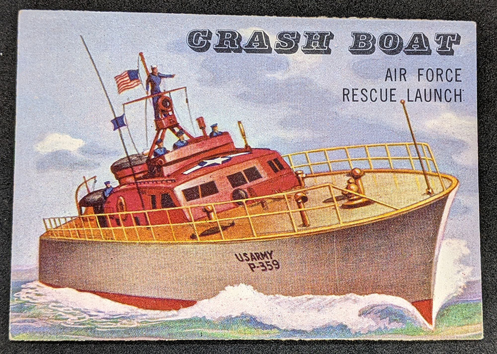 1955 Topps Rails & Sails, Crash Boat Card # 179, Short Print