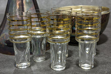 Load image into Gallery viewer, Silver Plated - Pear Shaped - Shot Glass Holder With 6 Glasses
