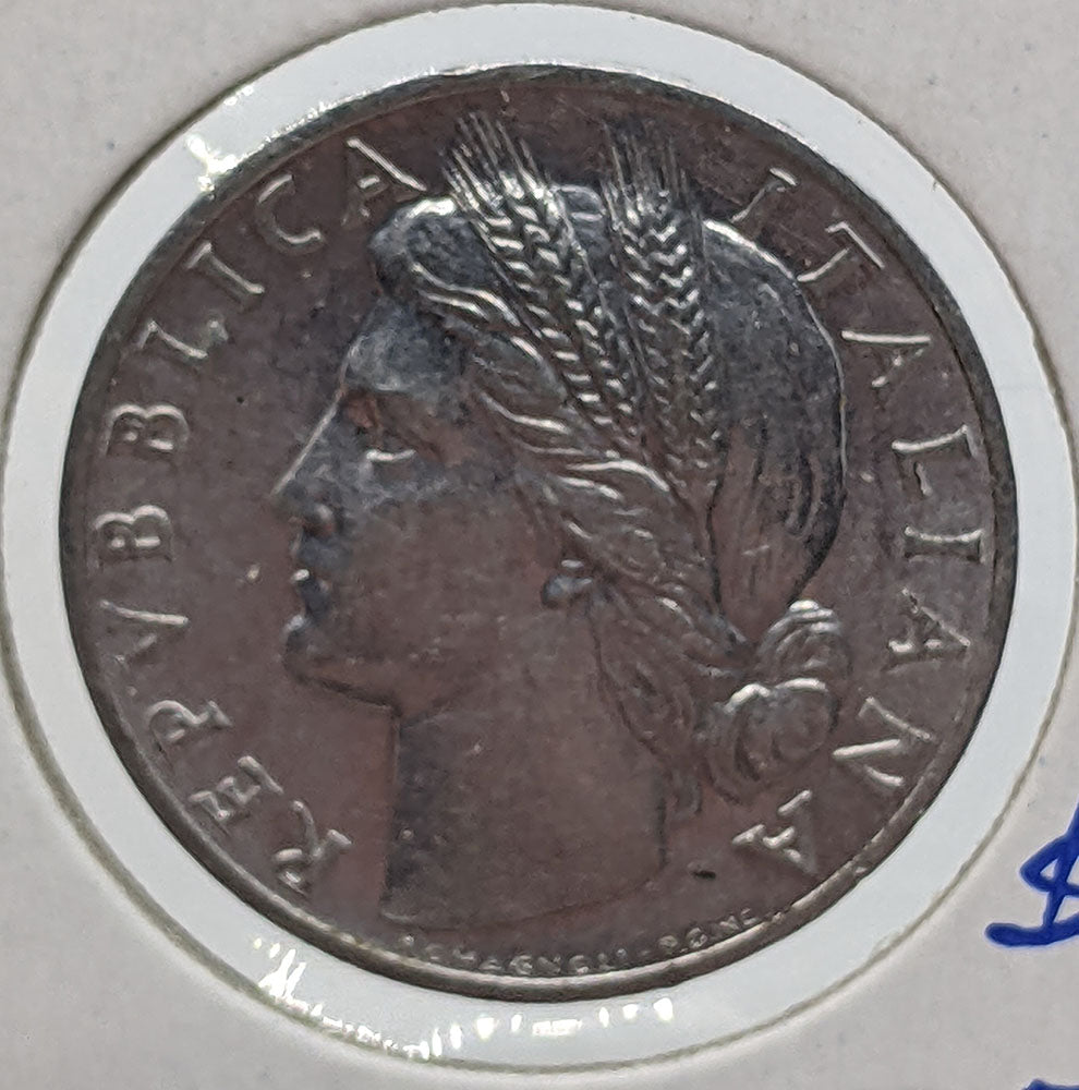 1948 R Italy Lira Coin