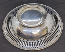 Load image into Gallery viewer, Sterling Silver Bowl - Reticulated Shoulders, Small Pedestal - 9.75&quot; Diameter
