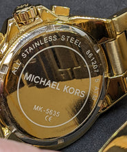 Load image into Gallery viewer, Women&#39;s Gold Tone MICHAEL KORS Wristwatch - MK-5635
