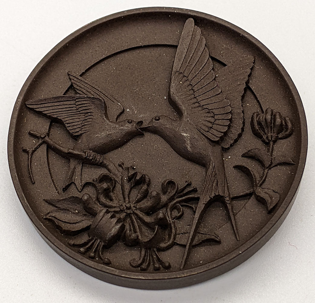 Vintage Ceramico Designs Love Birds Brooch Made in England