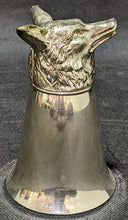 Load image into Gallery viewer, Vintage Silver Plated Fox Head Fluted Goble Cup
