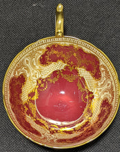 Load image into Gallery viewer, AYNSLEY Fine Bone China Red &amp; Gold Scroll Tea Cup &amp; Saucer - As Is
