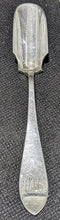 Load image into Gallery viewer, Sterling Silver Cheese Scoop by Ryrie -- &quot;McC&quot; Monogram
