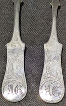 Load image into Gallery viewer, Vintage 750 Silver German Engraved Table Spoon &amp; Dinner Fork Set
