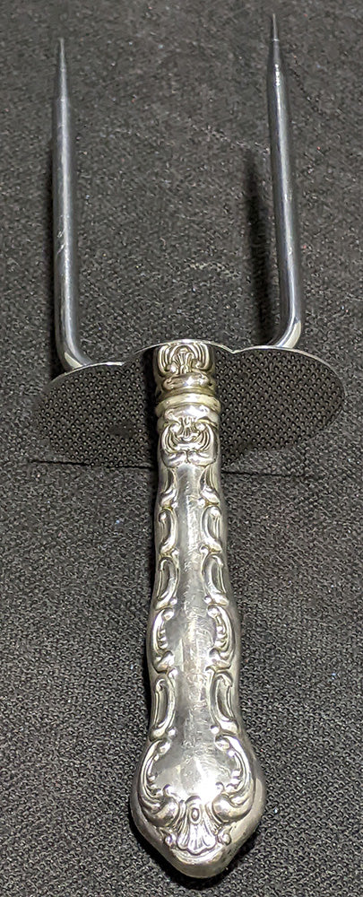 Vintage Birks Sterling Silver Handled - Chantilly - Roast Fork