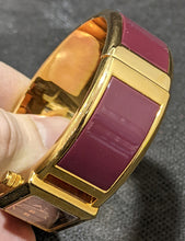 Load image into Gallery viewer, Women&#39;s Burgundy &amp; Gold Tone Caravelle New York Wristwatch
