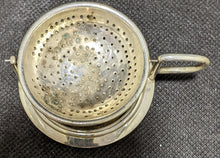 Load image into Gallery viewer, Antique Silver Plate Tea Strainer and Drip Bowl
