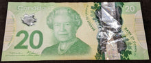 Load image into Gallery viewer, 2012 Bank of Canada $20 RADAR Serial Number Bank Note - FVH2677762
