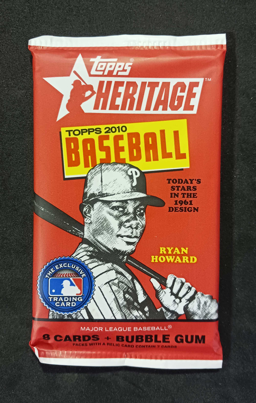 Unopened - 2010 Topps Heritage Baseball Trading Cards Pack