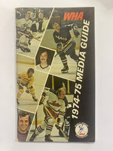 Load image into Gallery viewer, 1974-75 WHA World Hockey Association Media Guide Gordie Howe Bobby Hull Cheevers
