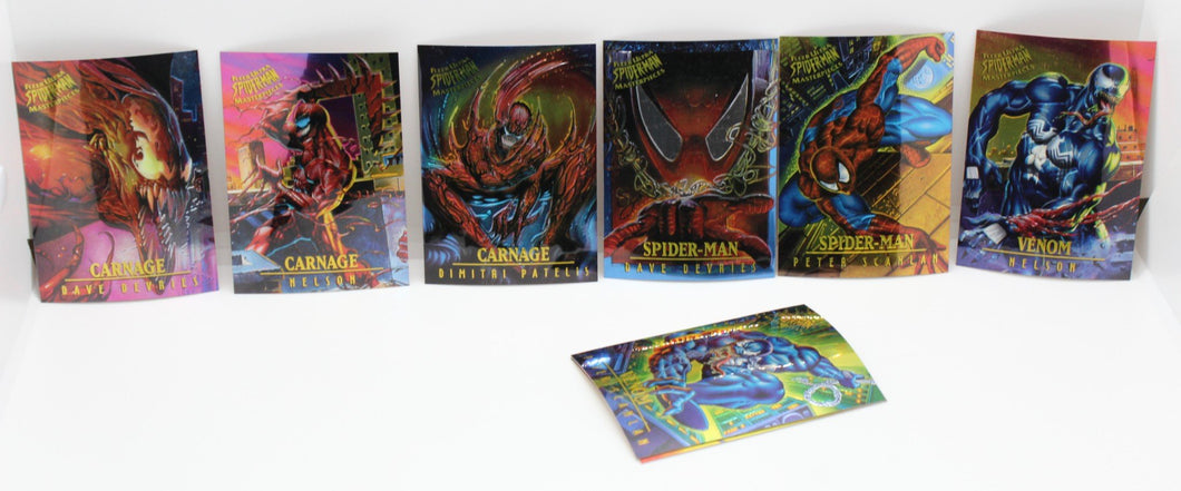 1995 Fleer Ultra Spiderman Masterpieces Cards Near Complete Subset 8/9