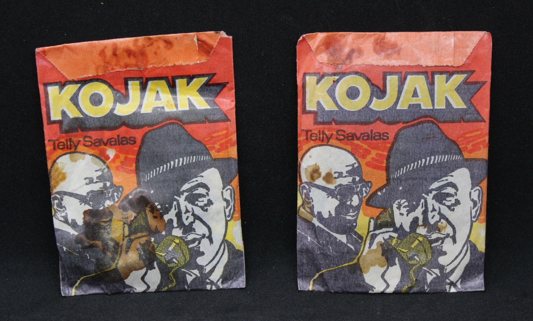 A Pair of 1975 Monty Gum Kojak Telly Savalas Sealed Packs