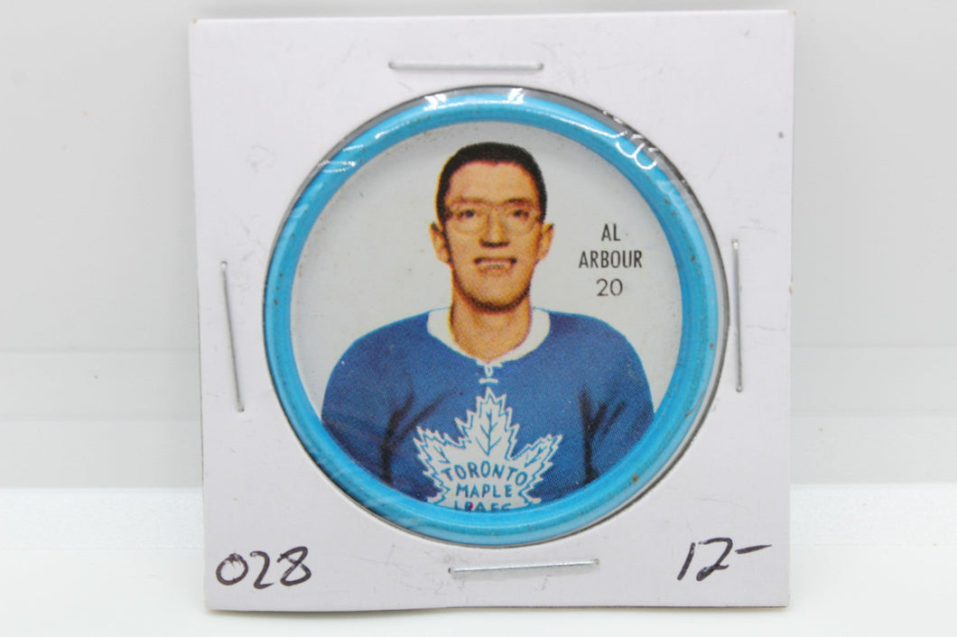 1962-63 Shirriff Al Arbour NHL Hockey Coin