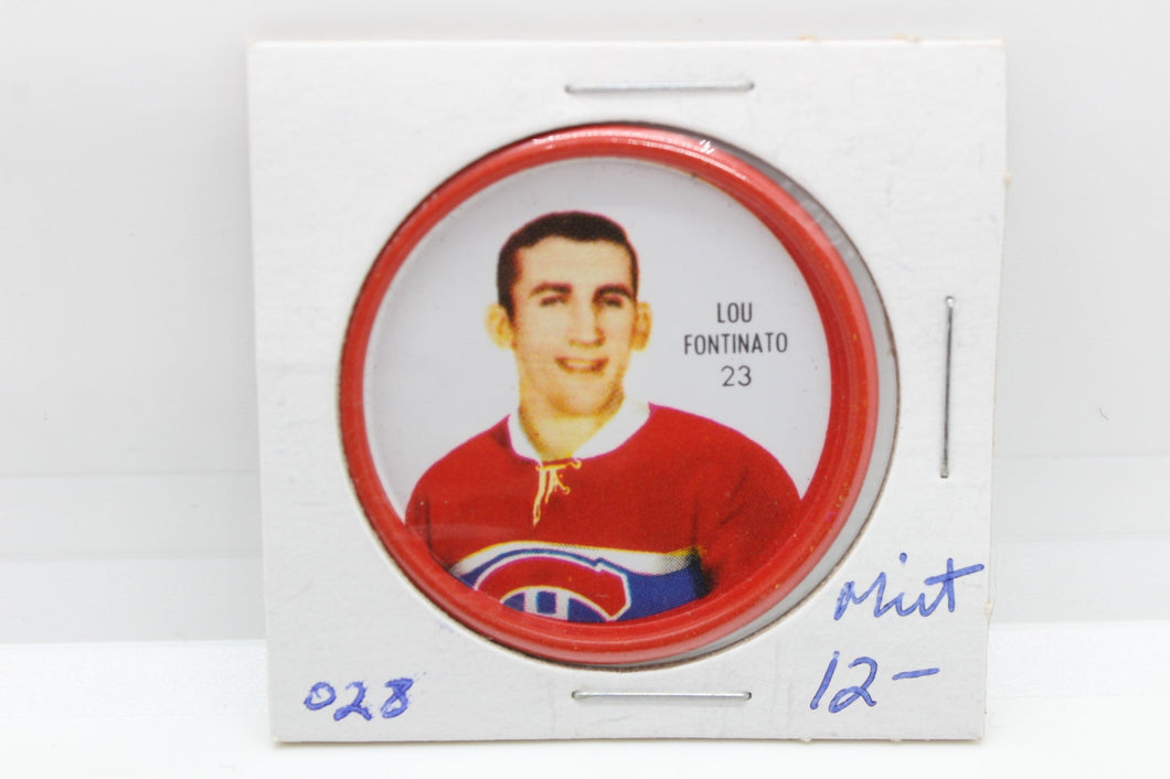 1962-63 Shirriff Lou Fontinato NHL Hockey Coin