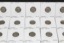 Load image into Gallery viewer, Near Complete 1901-1957 Switzerland 5 Rappen Coin Run - BV $230
