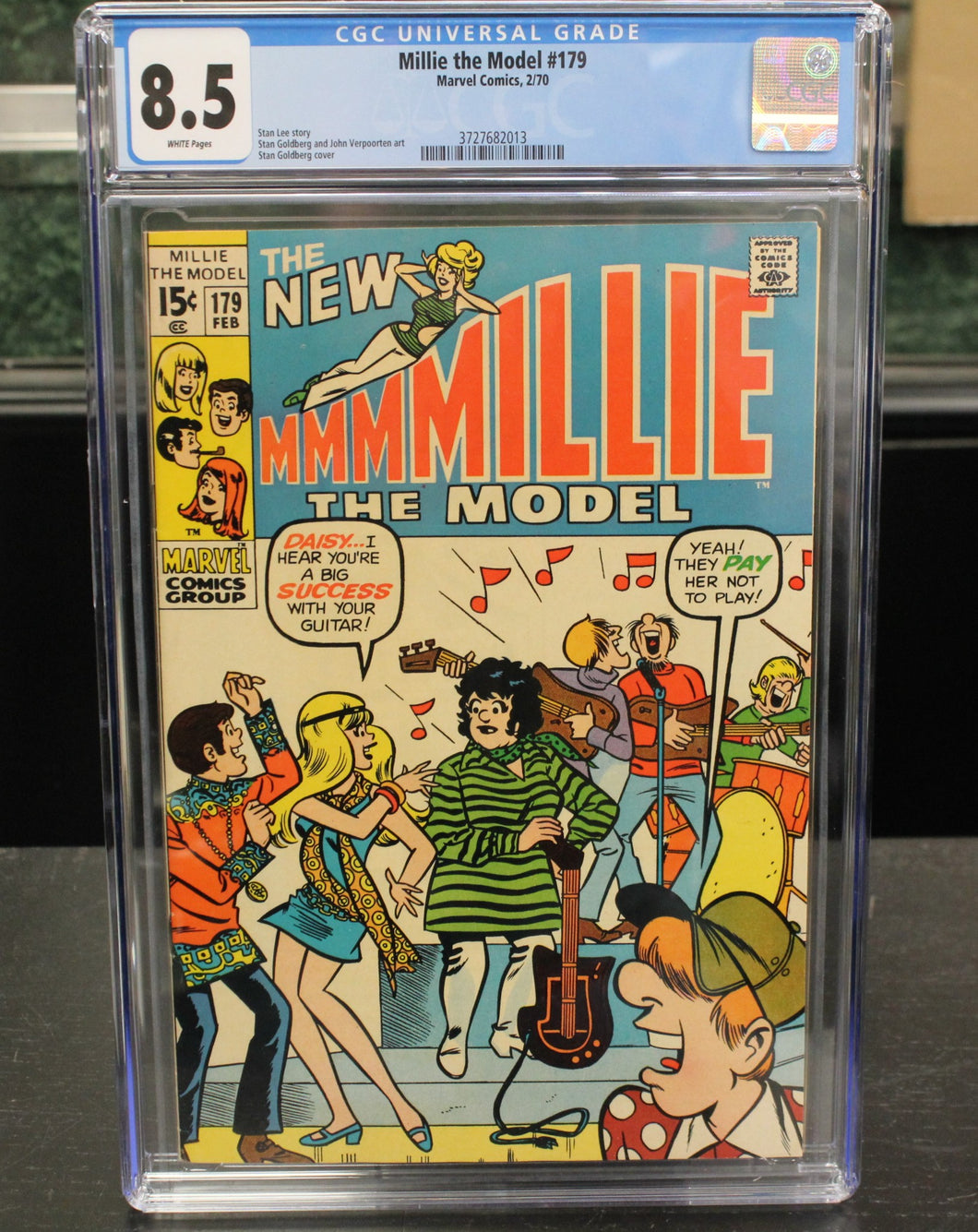 Millie the Model #179 CGC Graded 8.5 White Pages w/ Stan Lee Story