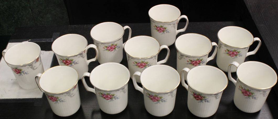 A Lot of 12 Royal Albert Tranquility Pattern Mugs