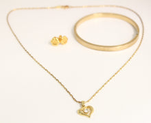 Load image into Gallery viewer, Lot of Gold Filled &amp; Goldplated Jewelry - Earrings, Bangle, Necklace
