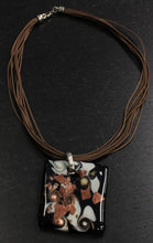Load image into Gallery viewer, Murano Glass Pendant Necklace Stamped Tosi Miriam Murano
