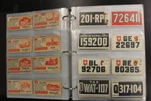 Load image into Gallery viewer, Vintage 1953 Topps License Plates Near Complete Set of Cards (59/75)
