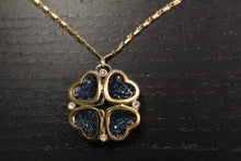 Load image into Gallery viewer, Vintage Gold Plated Four Leaf Clover Pendant Necklace
