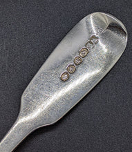 Load image into Gallery viewer, Antique William Eaton Sterling Silver Table Spoon, London 1836 Fiddle Tip Down
