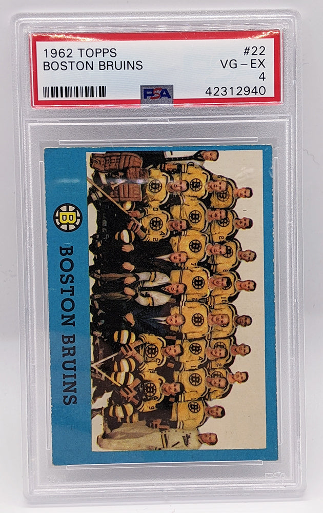 1962 Topps Boston Bruins #22 PSA Graded 4 Card - VG-EX