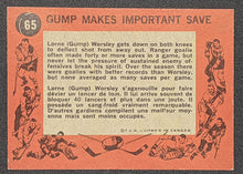 Load image into Gallery viewer, 1961 Topps Hockey Card - Gump Makes Important Save - # 65

