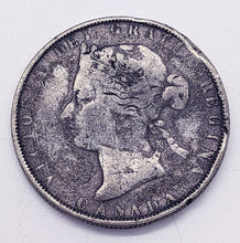 Load image into Gallery viewer, 1881 H Canada Sterling Silver 50 Cents - F With Rim Dings/Bent
