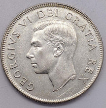 Load image into Gallery viewer, 1952 Canadian Silver 50-Cent Half Dollar Coin – U N C
