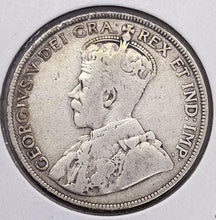 Load image into Gallery viewer, 1912 Canada Sterling Silver 50-Cent Half Dollar Coin
