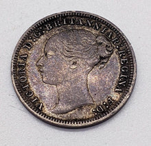 Load image into Gallery viewer, 1874 United Kingdom (Great Britain) Silver 3 Pence Coin

