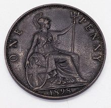 Load image into Gallery viewer, 1898 United Kingdom (Great Britain) One Penny Coin
