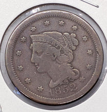 Load image into Gallery viewer, 1852 United States (USA) Large One Cent Coin
