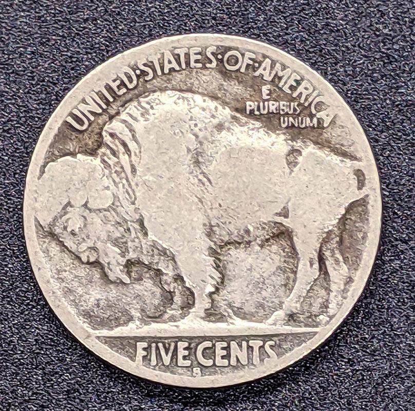 1915 -S United States (USA) Five Cent Nickel Coin
