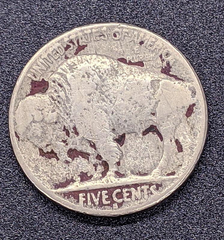 1914 -S United States (USA) Five Cent Nickel Coin