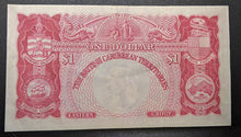 Load image into Gallery viewer, 1964 British Caribbean Territories $1 Dollar Note – Circulated
