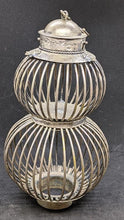 Load image into Gallery viewer, Antique Chinese Cricket Cage - White Metal

