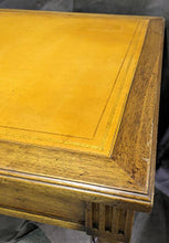 Load image into Gallery viewer, Beautiful Leather Inlay Square Games Table - Tooled Detail
