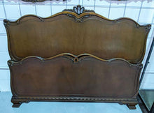 Load image into Gallery viewer, Beautifully Carved Mahogany Headboard &amp; Footboard

